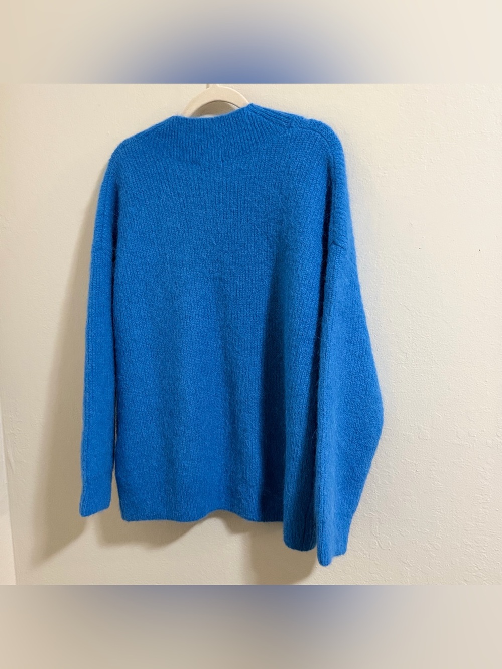 RAILS Jodie Blue V Neck Oversized Ribbed Slouchy Cozy Sweater M Alpaca blend - Picture 11 of 12